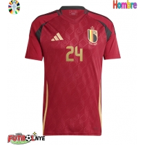 Camiseta Bélgica Amadou Onana #24 Primera Equipación Eurocopa 2024 manga corta